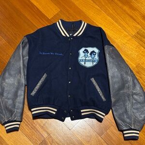 Blue and Gray house of blues Varsity Jacket